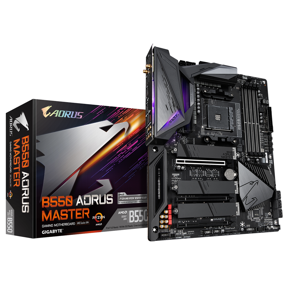 Gigabyte B550 Aorus Master AM4 Motherboard (Refurbished) - Lion Computers