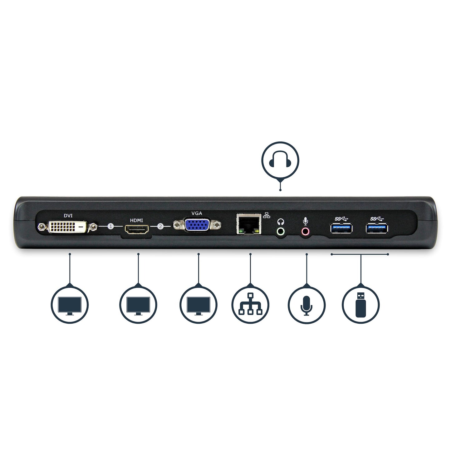 Startech Dual-Monitor USB 3.0 Docking Station with HDMI & DVI/VGA - Lion Computers